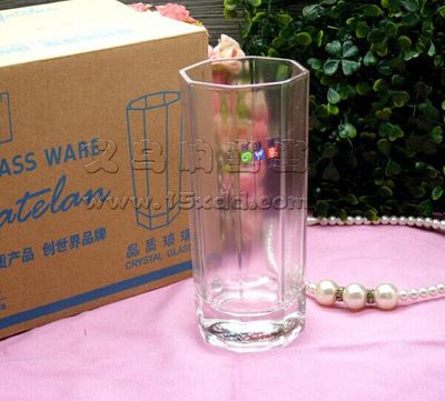 YFZ0009雅特藍(lán)精品酒店超市專供晶質(zhì)玻璃杯-高八角杯六B14-3-1