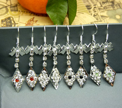 鍍銀耳環(huán)水鉆靚女氣質(zhì)流蘇耳墜女款耳飾防過敏 耳環(huán)長款女