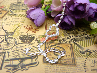 925純銀手鏈 女 水晶 情侶銀首飾品手鏈子B6-4-4