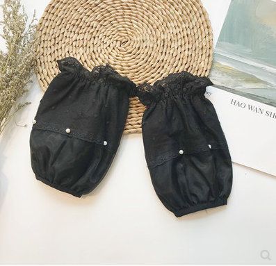 8號新款韓版雙層蕾絲繡花女短款護(hù)袖成人辦公日常防污袖頭袖套六B33-3-4