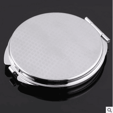 買貴10倍退款333金屬折疊化妝鏡 圓形簡易雙面2倍放大小鏡子 迷你禮品鏡子F2-1-4