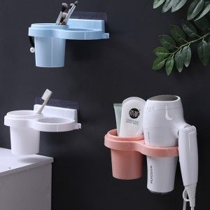 免打孔收納盒衛(wèi)生間吹風機架120/箱