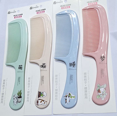 11號大號印花美發(fā)梳防靜電密齒順發(fā)梳家用女長發(fā)直發(fā)梳E2-4-2