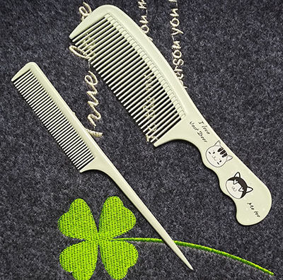 9號2個裝北歐色印花貓咪少女梳子卷發(fā)梳 按摩美發(fā)順發(fā)梳套裝C1-6-3