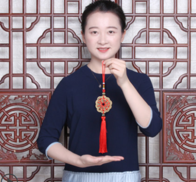 十四帝銅錢葫蘆流蘇中國結(jié)掛飾室內(nèi)客廳招財進寶裝飾品掛件六C2-2-1