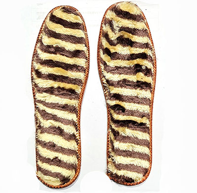 （1500雙/件）加厚金絲絨冬季鞋墊豹紋款（36-45號混搭）六B40-3-3
