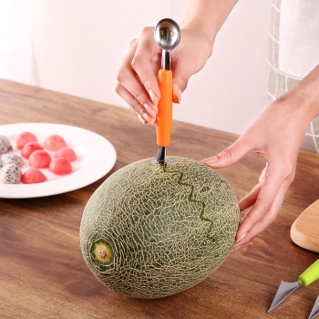 不銹鋼水果挖球器水果球勺子雕花刀 
