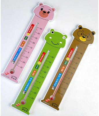 卡通高精度客廳臥室室內(nèi)家用寒暑表大棚壁掛式空氣溫度計/500/件六B32-4-2