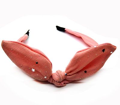 鋼卡亮片大蝴蝶結(jié)兔耳朵發(fā)箍發(fā)卡發(fā)箍頭飾C3-3-1