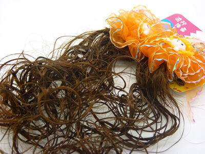 卡通毛毛蝴蝶結花假發(fā)卷發(fā)發(fā)夾 韓國嬰幼兒童假發(fā) 可愛寶寶小孩發(fā)飾頭飾C5-1-2