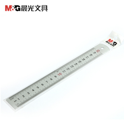 晨光ARL96026不銹鋼直尺 20cm鋁合金尺子學生直尺辦公文具用品 六1號ZBJ6-4-5