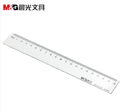 晨光文具 直尺 有機(jī)塑料尺子20cm學(xué)生用透明繪圖制圖工具ARL96004 六1號ZBJ6-4-5