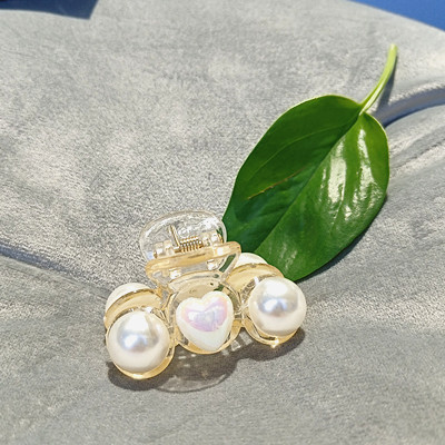 珍珠發(fā)夾后腦勺抓夾小號頂夾小巧精致劉海發(fā)卡頭飾C4-3-3