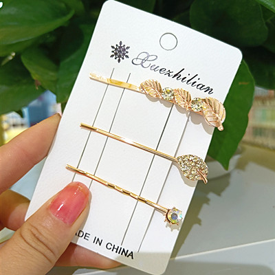 原價(jià)2.55秒殺3件套發(fā)夾韓國(guó)ins少女卡子泫雅邊夾一字夾劉海網(wǎng)紅發(fā)卡夾子頭飾女C3-1-4C5-2-3