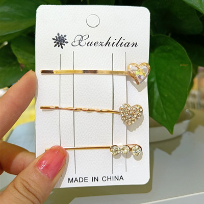 原價(jià)2.55秒殺3件套發(fā)夾韓國(guó)ins少女卡子泫雅邊夾一字夾劉海網(wǎng)紅發(fā)卡夾子頭飾女C3-1-4C5-2-3