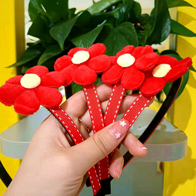 小紅花兒童甜美可愛發(fā)扣 發(fā)箍 發(fā)卡六C4-2-6
