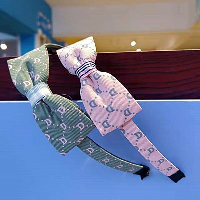 發(fā)飾布藝領(lǐng)結(jié)格紋發(fā)箍寬邊帶齒學(xué)生防滑頭箍六C4-2-6