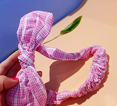 格子發(fā)帶百搭簡約外出系列發(fā)帶超仙氣發(fā)帶頭飾六C4-2-2