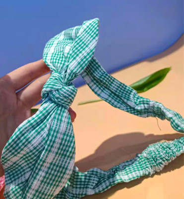 格子發(fā)帶百搭簡約外出系列發(fā)帶超仙氣發(fā)帶頭飾六C4-2-2