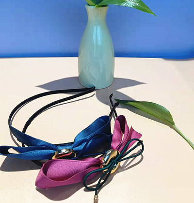 小香風(fēng)大蝴蝶結(jié)發(fā)箍女2022款純色蕾絲網(wǎng)紗頭箍發(fā)飾C5-1-5