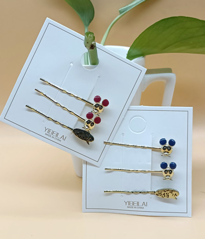 小清新發(fā)夾套裝發(fā)卡頭飾金屬一字頂夾少女劉海夾子側(cè)邊夾C6-3-4