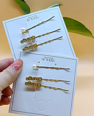 小清新發(fā)夾套裝發(fā)卡頭飾金屬一字頂夾少女劉海夾子側(cè)邊夾C6-3-4