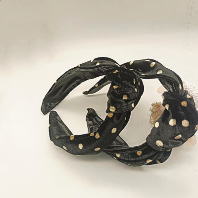 特價秒殺--波點黑色  頭箍壓發(fā)洗臉外出發(fā)箍發(fā)飾