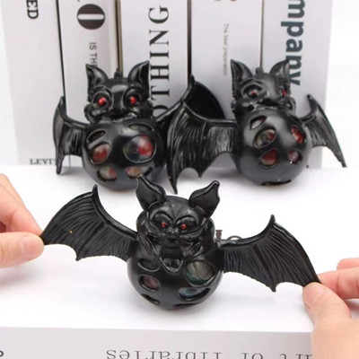 捏捏樂3D蝙蝠解壓球硅膠發(fā)泄減壓球泡泡樂捏捏樂擠壓珠球六B25-4-2