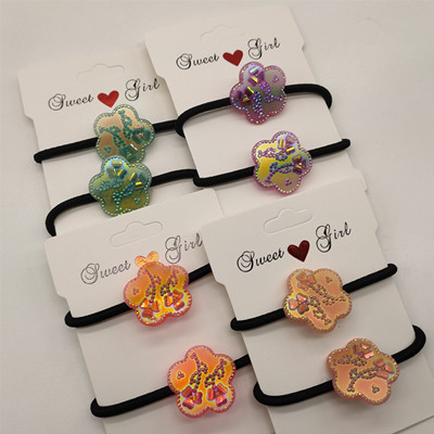 韓國新款發(fā)繩閃亮水鉆頭繩扎馬尾皮筋 C6-1-3