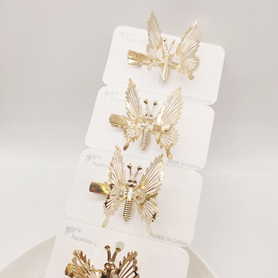 兒童蝴蝶發(fā)夾會動的發(fā)夾頭飾流蘇發(fā)飾 六C5-1-3