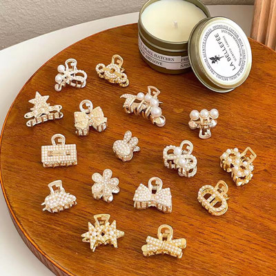 珍珠抓夾側(cè)邊小夾子小號(hào)鯊魚夾金屬水鉆頭飾六C4-3-2