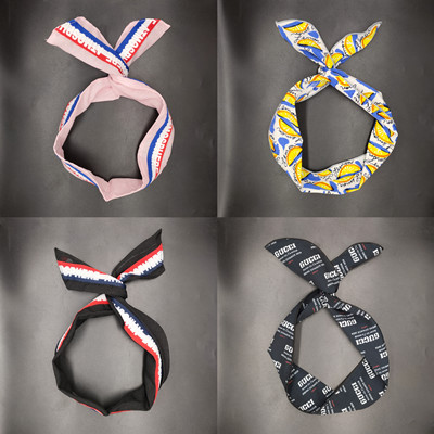 韓國(guó)網(wǎng)紅鐵絲發(fā)帶女百搭打結(jié)交叉發(fā)飾C4-1-5