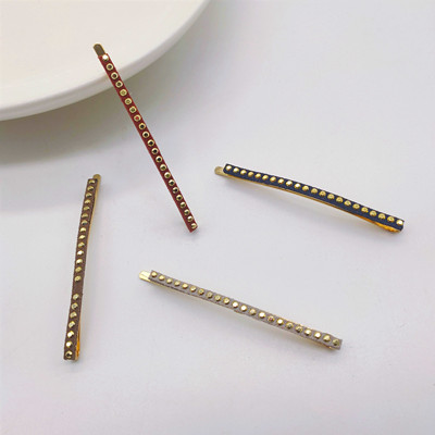 4支側(cè)邊發(fā)夾女一字夾ins發(fā)飾劉?？ㄗ舆厞AC6-3-4