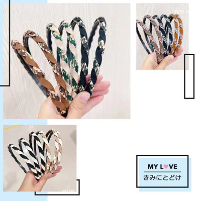 韓國麻花發(fā)箍布藝簡約氣質(zhì)發(fā)飾女C6-2-3 C6-3-3