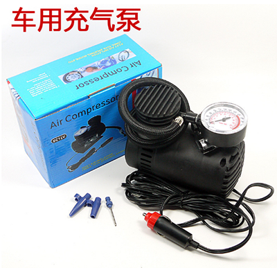 汽車充氣泵 大電機車載12V車用摩托車電動打氣泵火車頭電泵筒六B29-1-3