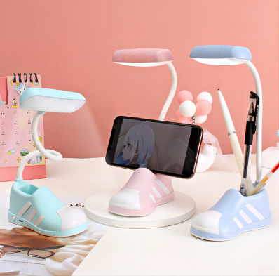 5501新品軟管創(chuàng)意折疊鞋子迷你便攜小夜燈學(xué)生充電支架筆筒感應(yīng)燈A21-1-3