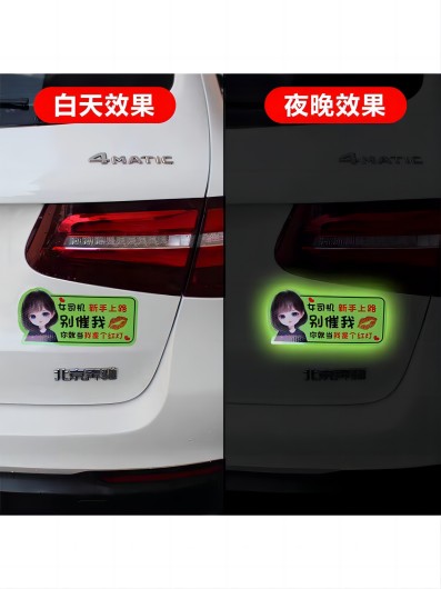 夜光汽車(chē)車(chē)貼 個(gè)性搞笑車(chē)貼 火爆汽車(chē)貼 汽車(chē)反光貼 保真反光車(chē)貼六B27-2-3