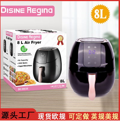 新款空氣炸鍋8L智能款家用電炸鍋外貿(mào)出口歐規(guī)英文 air fryer