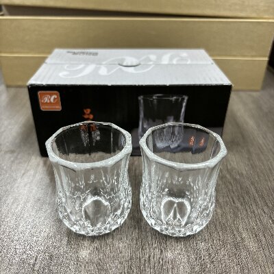 B027玻璃小酒盅一兩白酒杯烈酒杯 家用白酒杯套