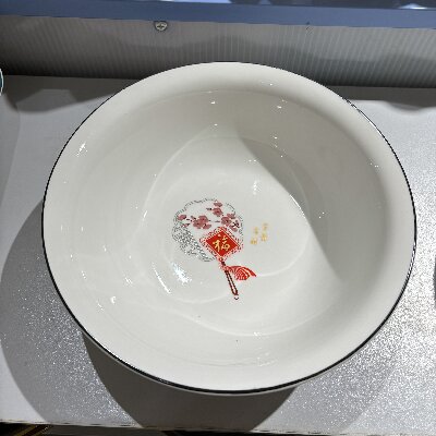 （一等）9寸湯古大碗湯碗面碗創(chuàng)意家用陶瓷碗湯盆—富貴吉祥30個/件六2號ZBJ3-2-1