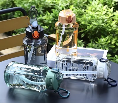2247太空杯-900ml樂客大容量夏季戶外運動鍛煉手提吸管水杯 60個/件