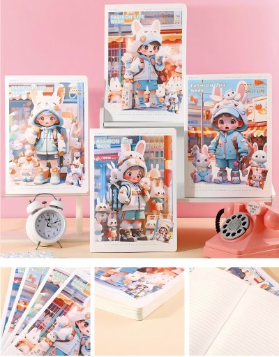 1638-4（少年幻想紀(jì)）學(xué)生高顏值學(xué)習(xí)日記本文具用品創(chuàng)意記事本 240/件六B36-3-2
