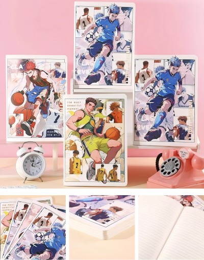 1638-5（熱血籃球）學(xué)生高顏值學(xué)習(xí)日記本文具用品創(chuàng)意記事本 240/件六B36-3-2
