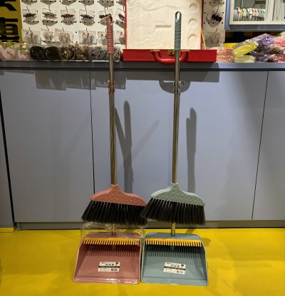 1002家用掃把簸箕套裝組合掃地軟毛帚笤帚垃圾鏟組合 40/件六B15-1-4